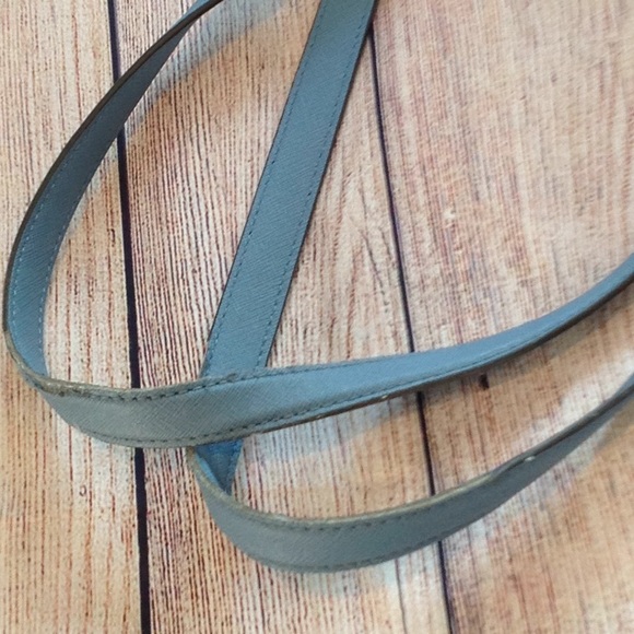 MICHAEL KORS structured TOTE BAG LIGHT BLUE - Picture 3 of 5